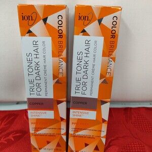 2X Copper Ion True Tones For Dark Hair Permanent Crème Hair Color